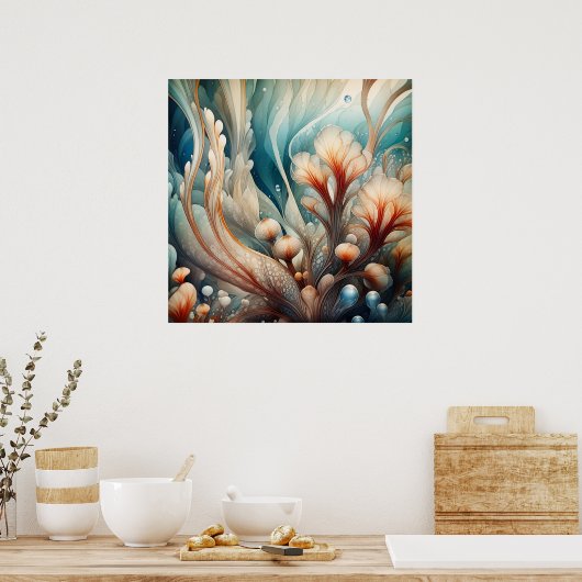 onderzees Poster voor kunst (Keuken)