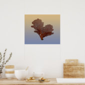 Onderzees rood Zee Ventilator Nautical  Style Post Poster (Keuken)