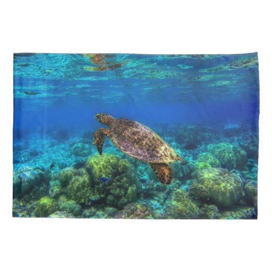 Onderzees tropisch Zee schildkoraal Kussensloop (Achterkant)