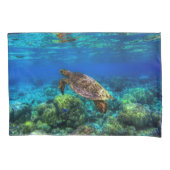 Onderzees tropisch Zee schildkoraal Kussensloop (Voorkant)