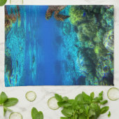 Onderzees tropisch Zee schildkoraal Theedoek (Gevouwen)