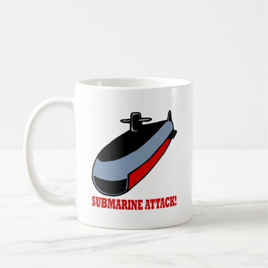 Onderzeese aanval koffiemok (Links)