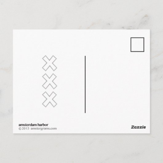 Onderzeese Amsterdam Briefkaart (Achterkant)