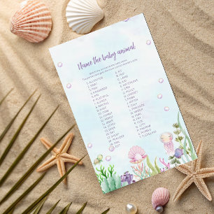 Onderzeese Baby Animal Name Game