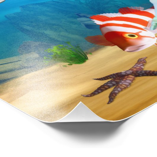 Onderzeese ballet foto afdruk (Hoek)