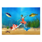 Onderzeese ballet foto afdruk (Voorkant)