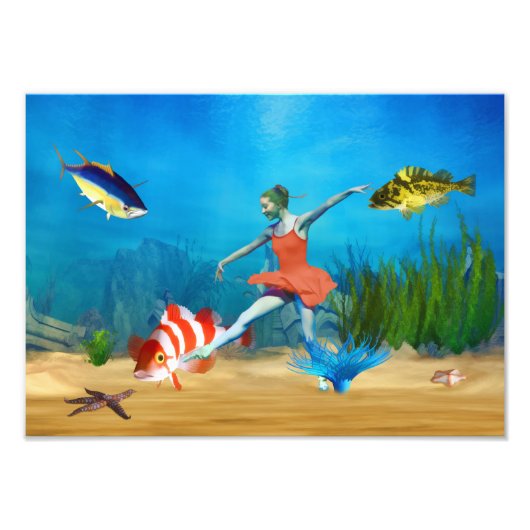 Onderzeese ballet foto afdruk (Voorkant)