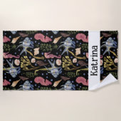 Onderzeese bergen - Vis, zeepaarden, schelpen Strandlaken (Voorkant)