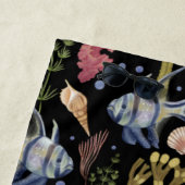 Onderzeese bergen - Vis, zeepaarden, schelpen Strandlaken (In situ)