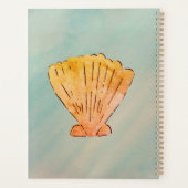 Onderzeese blauwe goudschalen voor Waterverf Planner (Achterkant)