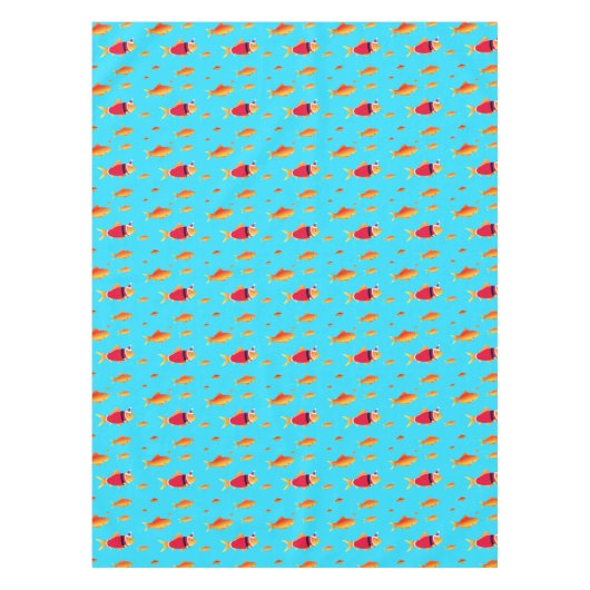 Onderzeese Goldfish Kerstmis Tafelkleed (Voorkant)