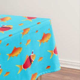 Onderzeese Goldfish Kerstmis Tafelkleed