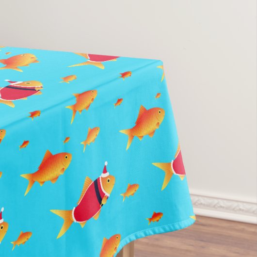 Onderzeese Goldfish Kerstmis Tafelkleed (Voorbeeld)