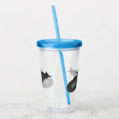 Onderzeese illustratie van cartoon acryl drinkbeker (Links)