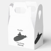 Onderzeese illustratie van cartoon bedankdoosjes (Geopend)