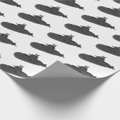 Onderzeese illustratie van cartoon cadeaupapier (Hoek)