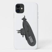 Onderzeese illustratie van cartoon Case-Mate iPhone case (Achterkant)