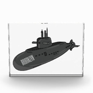 Onderzeese illustratie van cartoon fotoblokken