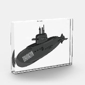 Onderzeese illustratie van cartoon fotoblokken (Links)