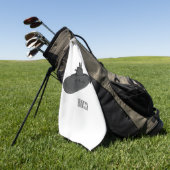 Onderzeese illustratie van cartoon golfhanddoek (Groen)