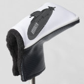 Onderzeese illustratie van cartoon golfheadcover (3/4 voorkant)