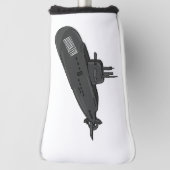 Onderzeese illustratie van cartoon golfheadcover (Draai 90)