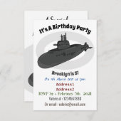 Onderzeese illustratie van cartoon kaart (Voorkant / Achterkant)