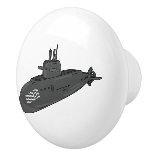 Onderzeese illustratie van cartoon keramische knop (Rechts)