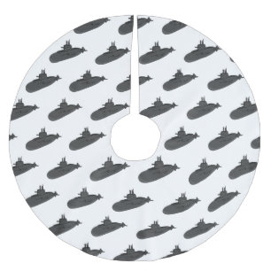 Onderzeese illustratie van cartoon kerstboom rok