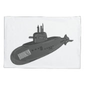 Onderzeese illustratie van cartoon kussensloop (Achterkant)