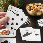 Onderzeese illustratie van cartoon pokerkaarten (Insitu)