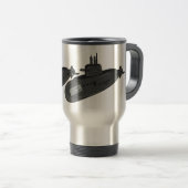 Onderzeese illustratie van cartoon reisbeker (Voorkant rechts)