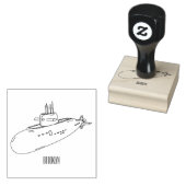 Onderzeese illustratie van cartoon rubberstempel (Gestempeld)