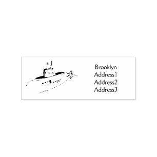 Onderzeese illustratie van cartoon rubberstempel