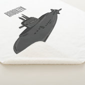 Onderzeese illustratie van cartoon sherpa deken (3/4)