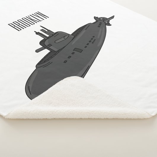 Onderzeese illustratie van cartoon sherpa deken (3/4)