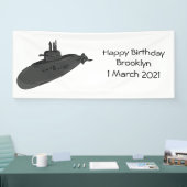 Onderzeese illustratie van cartoon spandoek (Beurs)