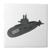 Onderzeese illustratie van cartoon tegeltje (Voorkant)