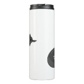 Onderzeese illustratie van cartoon thermosbeker (Achterkant)