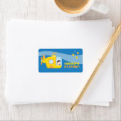 Onderzeese jongen onderwater Birthday Party Labels (Insitu)