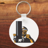 Onderzeese kapitein sleutelhanger (Voorkant)