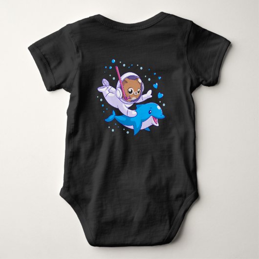 Onderzeese kat en dolfijn romper (Achterkant)