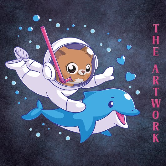 Onderzeese kat en dolfijn romper