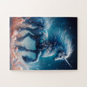 Onderzeese Kelpie Mer Eenhoorn Legpuzzel (Horizontaal)