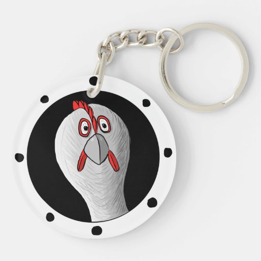 onderzeese kip sleutelhanger (Achterkant)