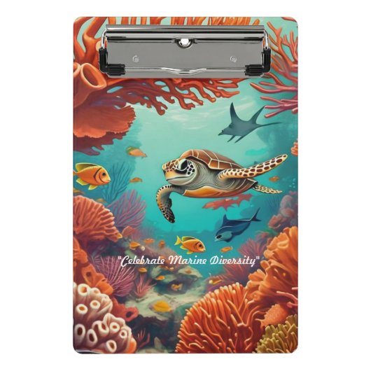 "Onderzeese kunst" Mini Klembord (Voorkant)