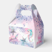 Onderzeese magische zeemeermin verjaardagsfeest bedankdoosjes (Voorkant Zijde)