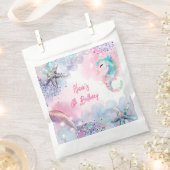 Onderzeese magische zeemeermin verjaardagsfeest bedankzakje (Geknipt)