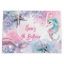 Onderzeese magische zeemeermin verjaardagsfeest groot cadeauzakje