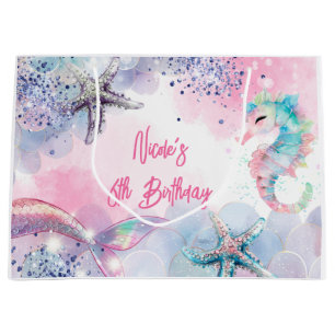 Onderzeese magische zeemeermin verjaardagsfeest groot cadeauzakje